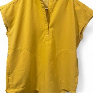Figs Light Gold XXS Scrub Top